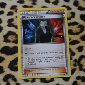 Giovanni’s Scheme 138/162 Pokemon Card